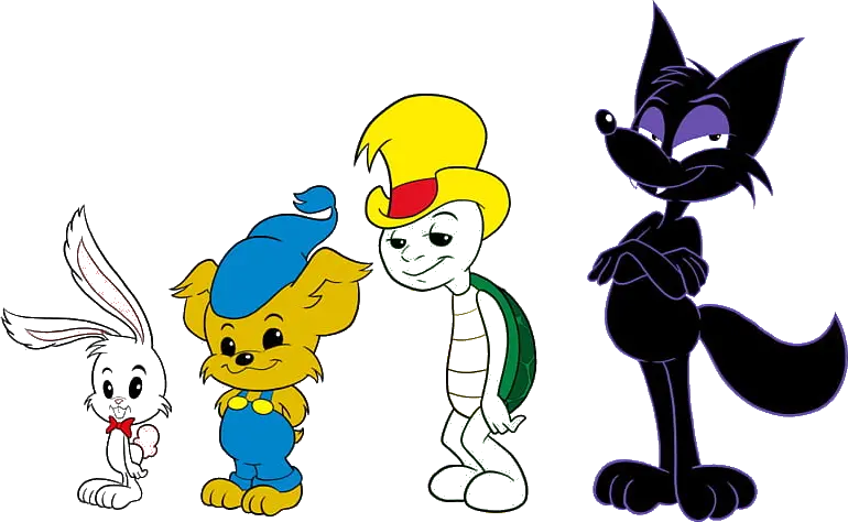 Bamse characters Lille Skutt, Bamse, Skalman, and Wolf